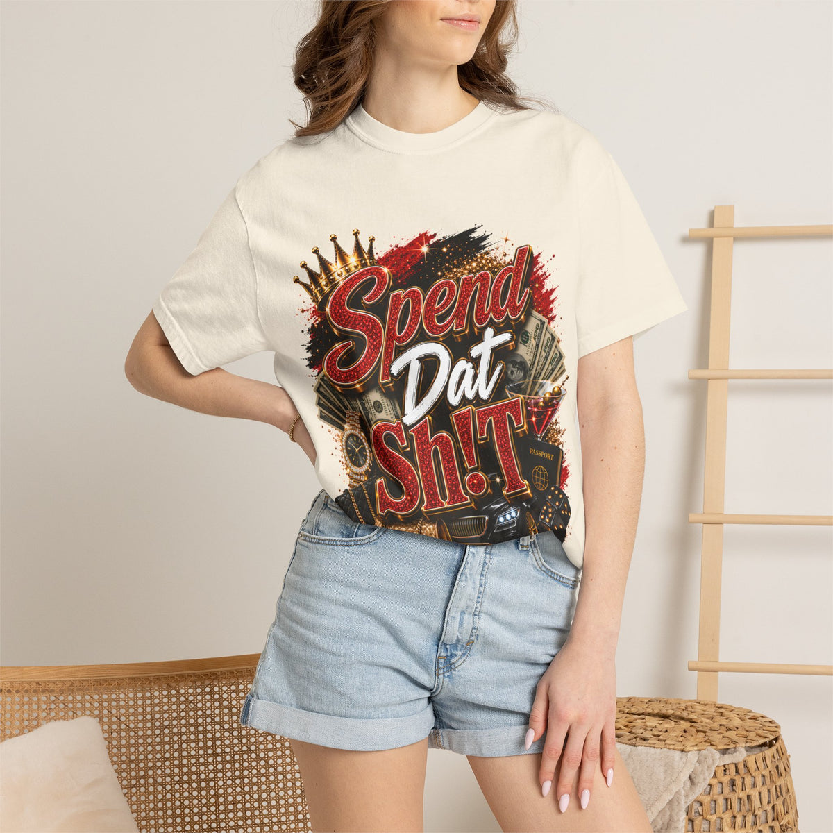 Spend Dat Sh!t T-Shirt — Bold Graphic Tee for Hustlers & Nightlife