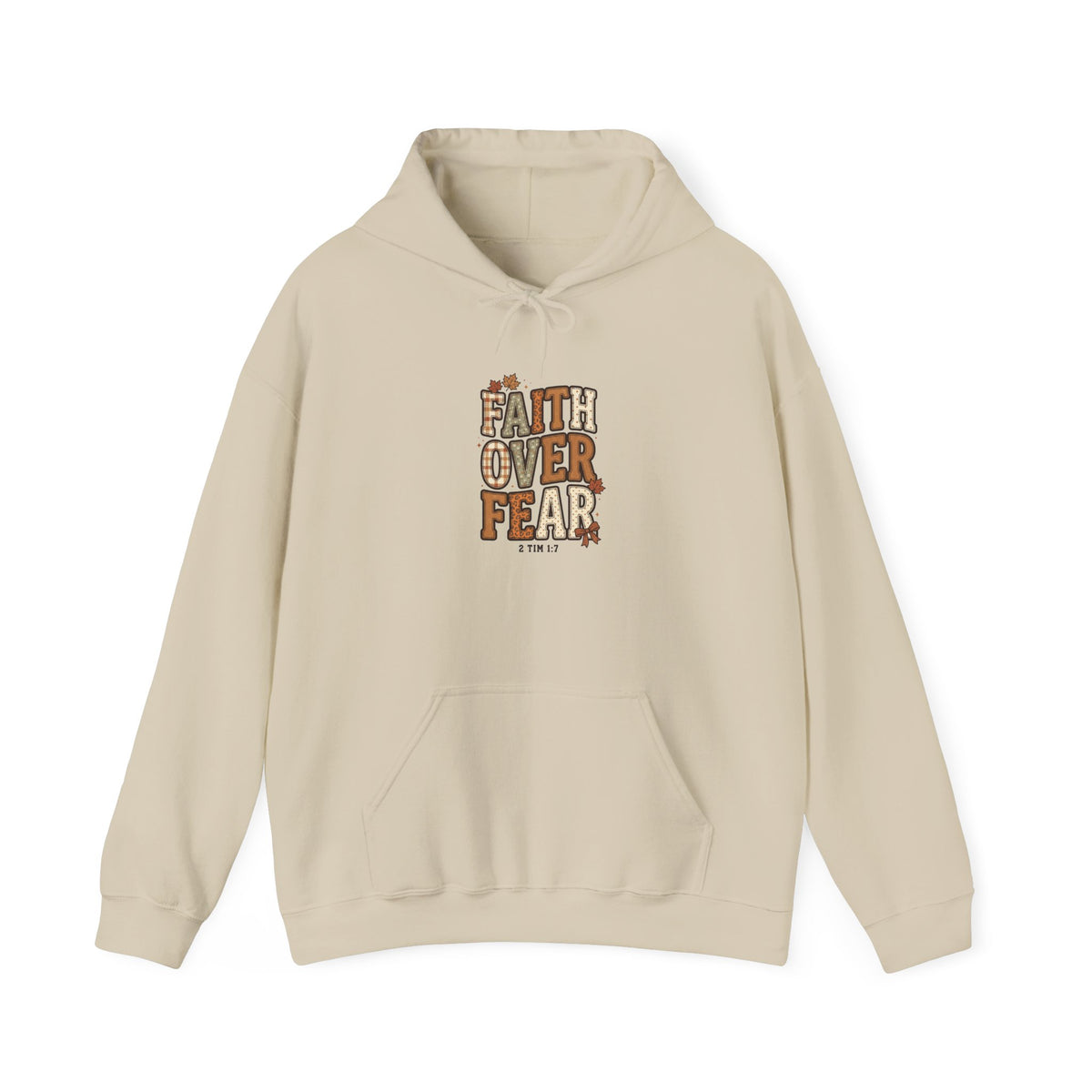 Faith Over Fear Hoodie | Christian Autumn, Fall Leaves Sweatshirt