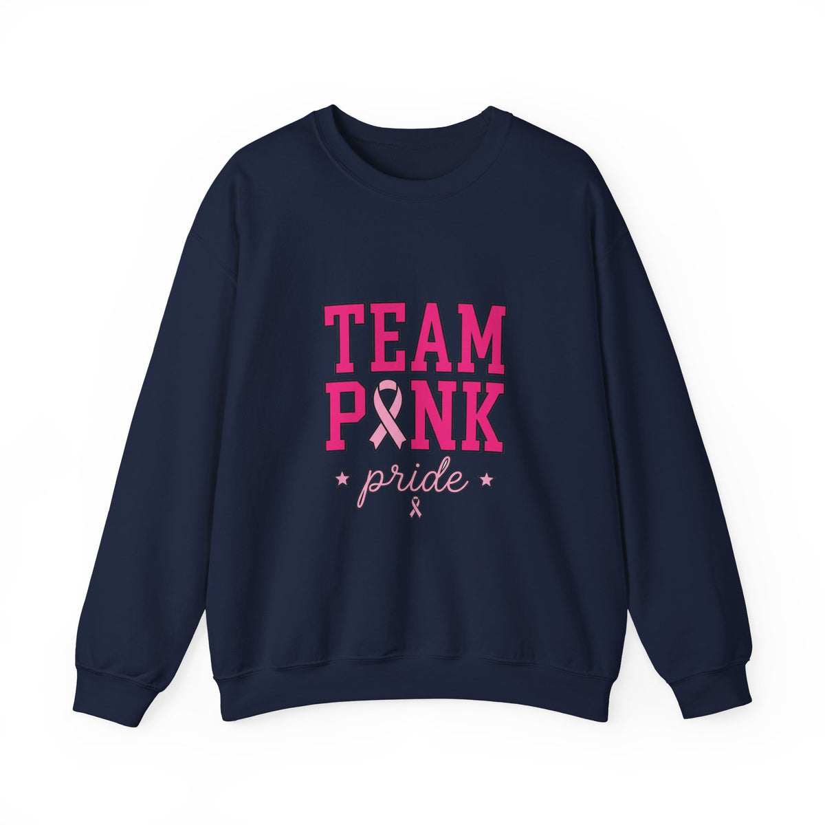 Team Pink ribbon pride Sweatshirt | Breast Cancer Awareness, Pink Support