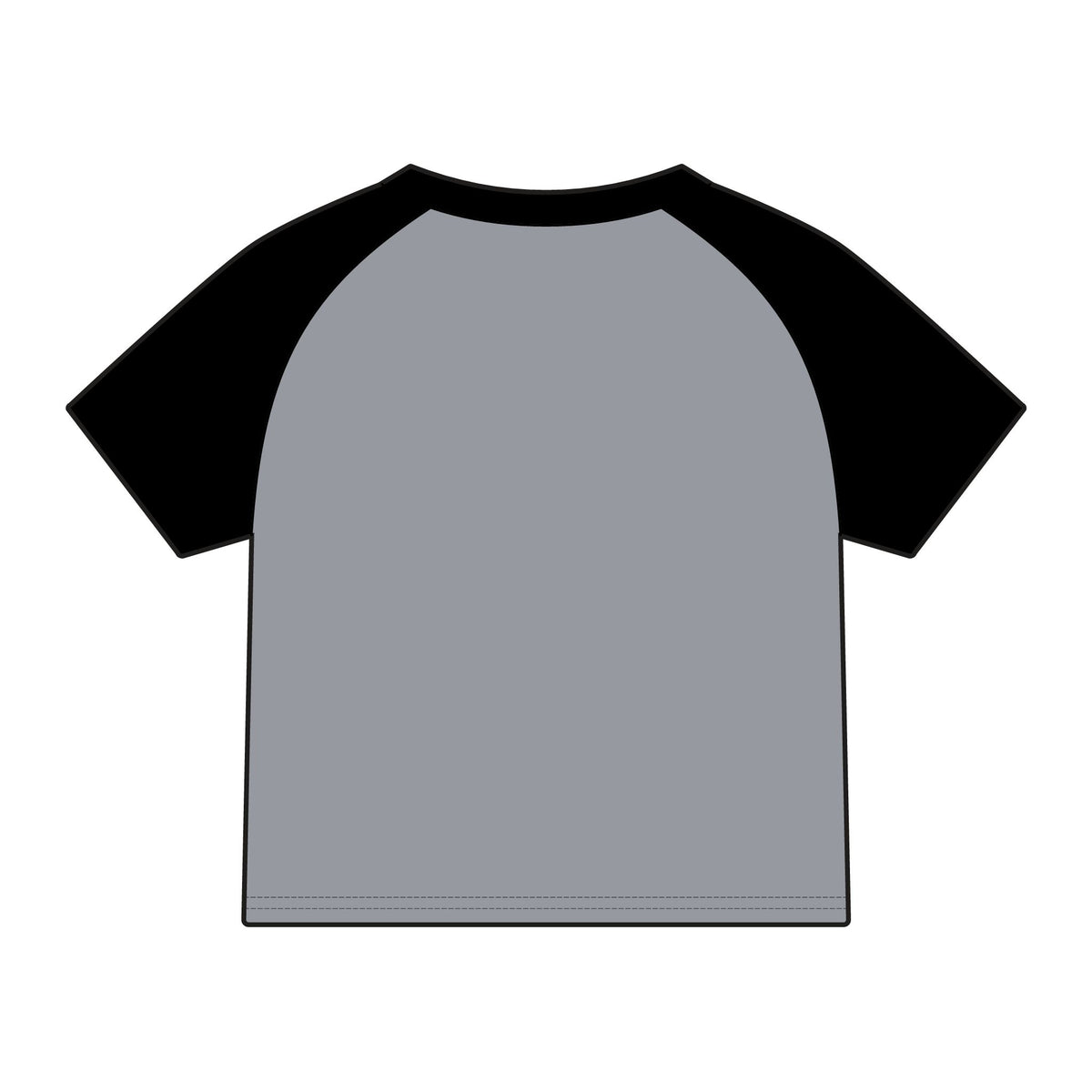 Raglan Baby Tee — "God Don't Play About Me" Embroidered Graphic-Faith