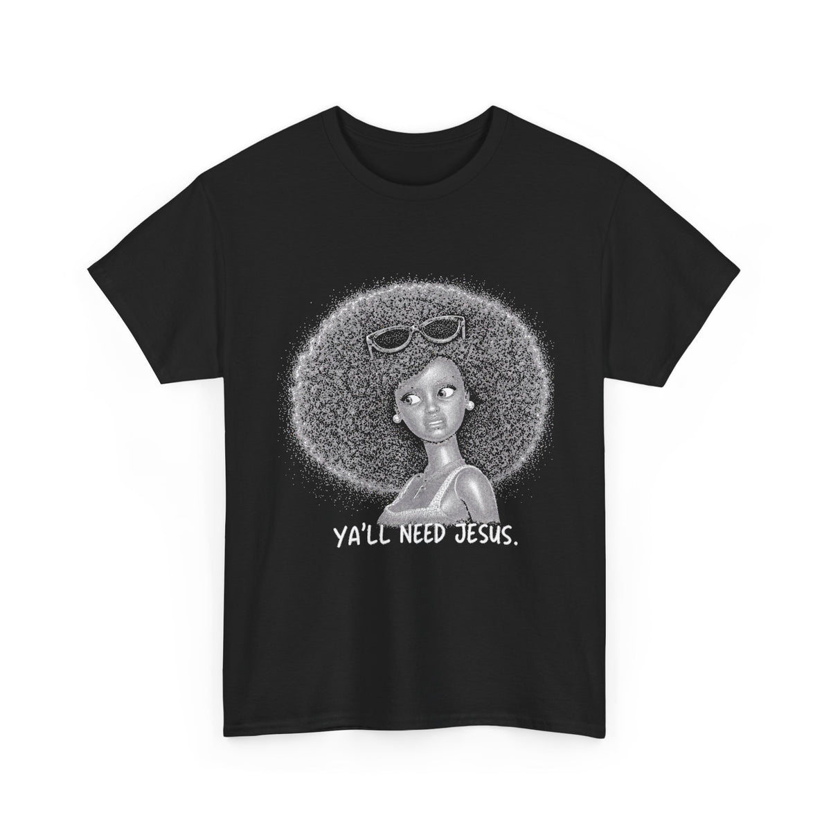 Afro Halo Art Tee — 'You Are My Wings' Graphic T-Shirt