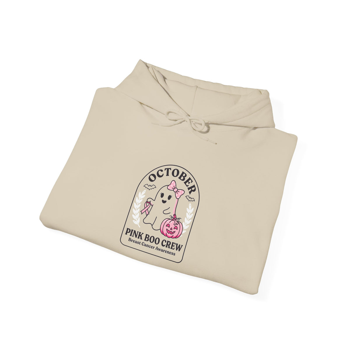 Pink Ribbon October Hoodie | Breast Cancer Awareness, Supportive Crew