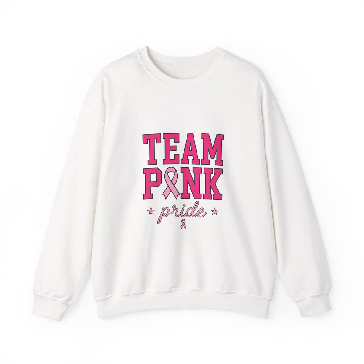 Team Pink ribbon pride Sweatshirt | Breast Cancer Awareness, Pink Support