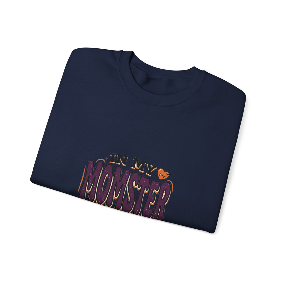 Momster Era Sweatshirt | Halloween mom graphic, purple orange spooky lettering