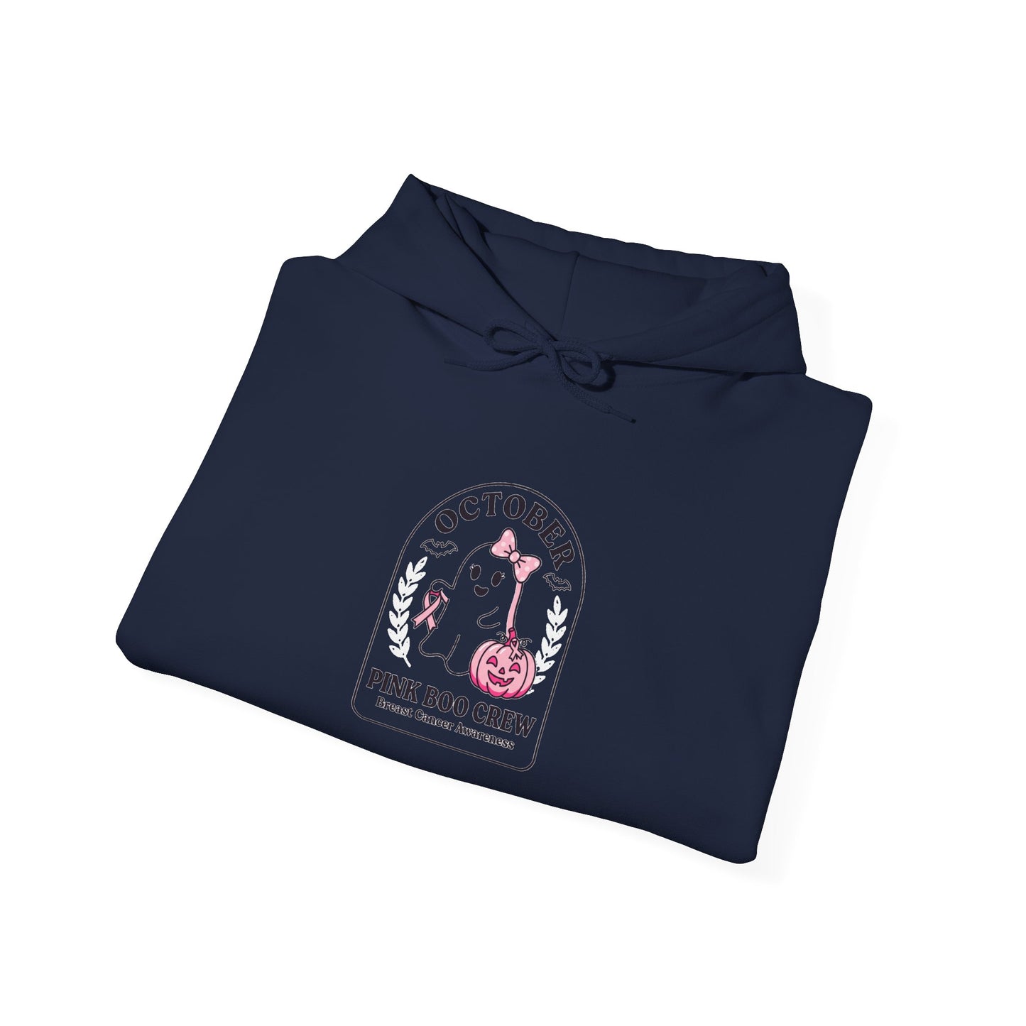 Pink Ribbon October Hoodie | Breast Cancer Awareness, Supportive Crew