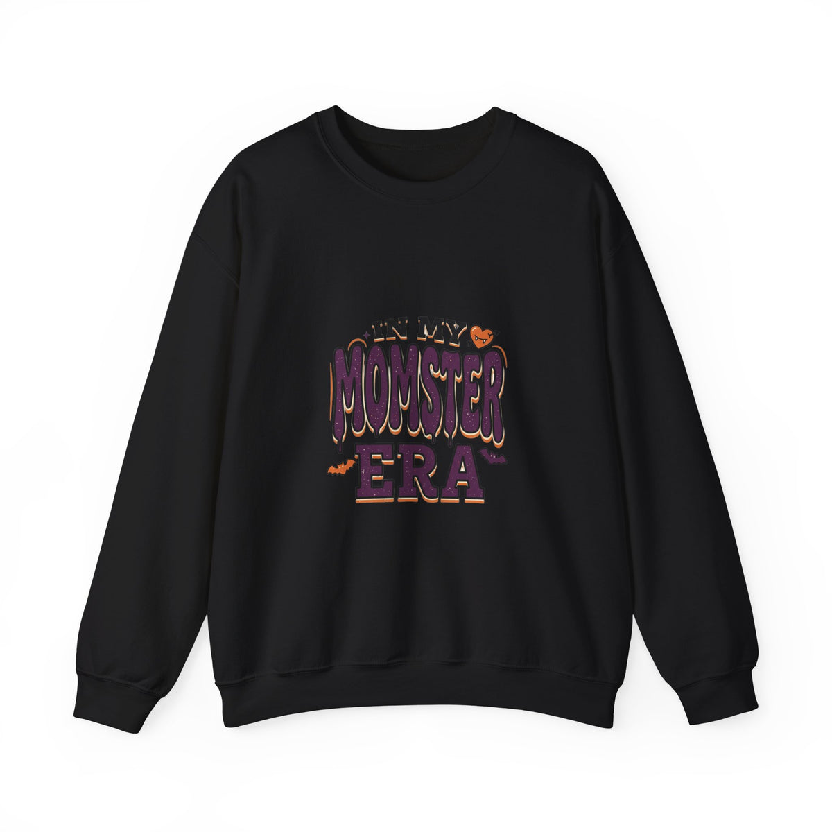 Momster Era Sweatshirt | Halloween mom graphic, purple orange spooky lettering