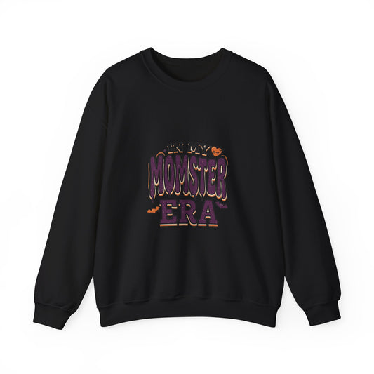 Momster Era Sweatshirt | Halloween mom graphic, purple orange spooky lettering