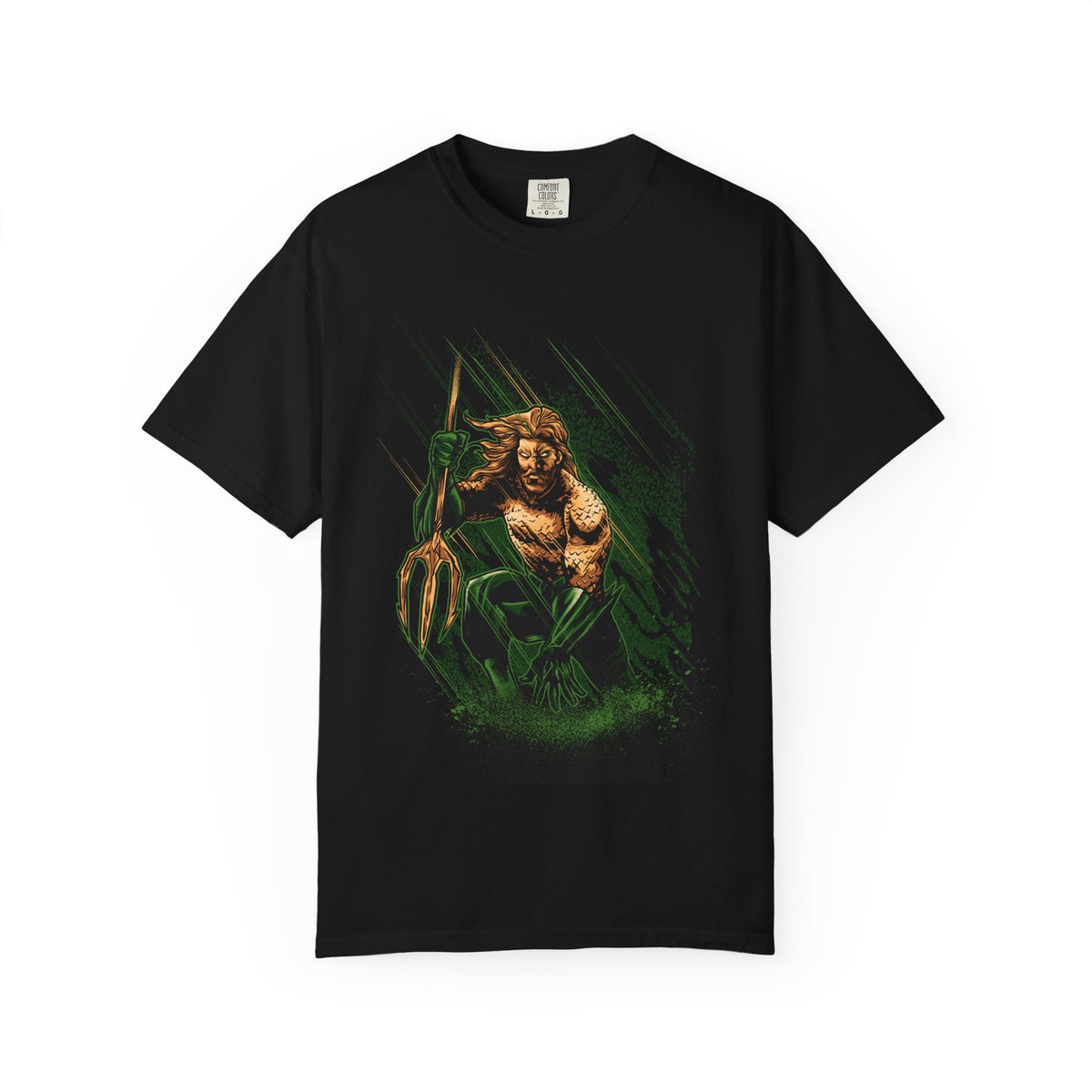 Aquaman Graphic T-Shirt — Vintage Surfing Trident Design