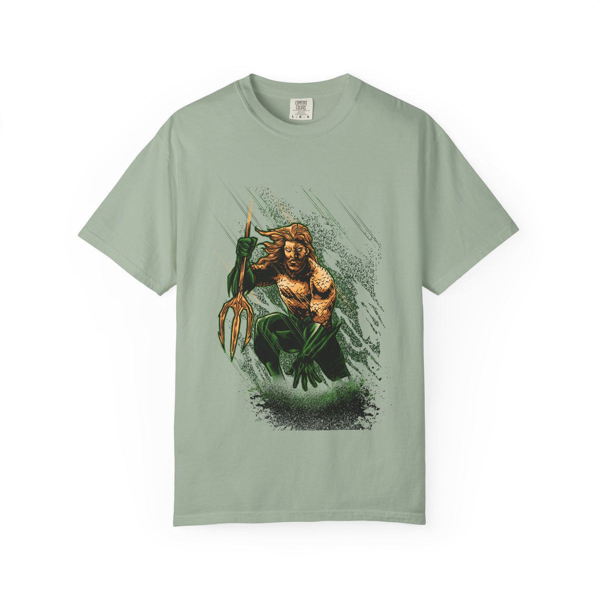Aquaman Graphic T-Shirt — Vintage Surfing Trident Design