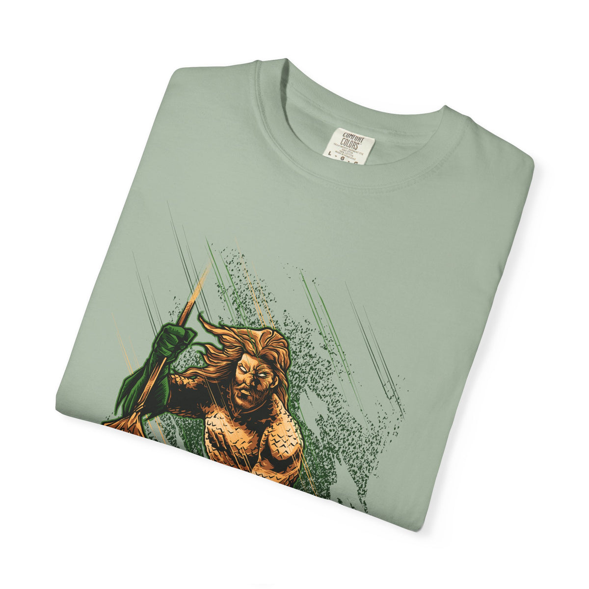 Aquaman Graphic T-Shirt — Vintage Surfing Trident Design