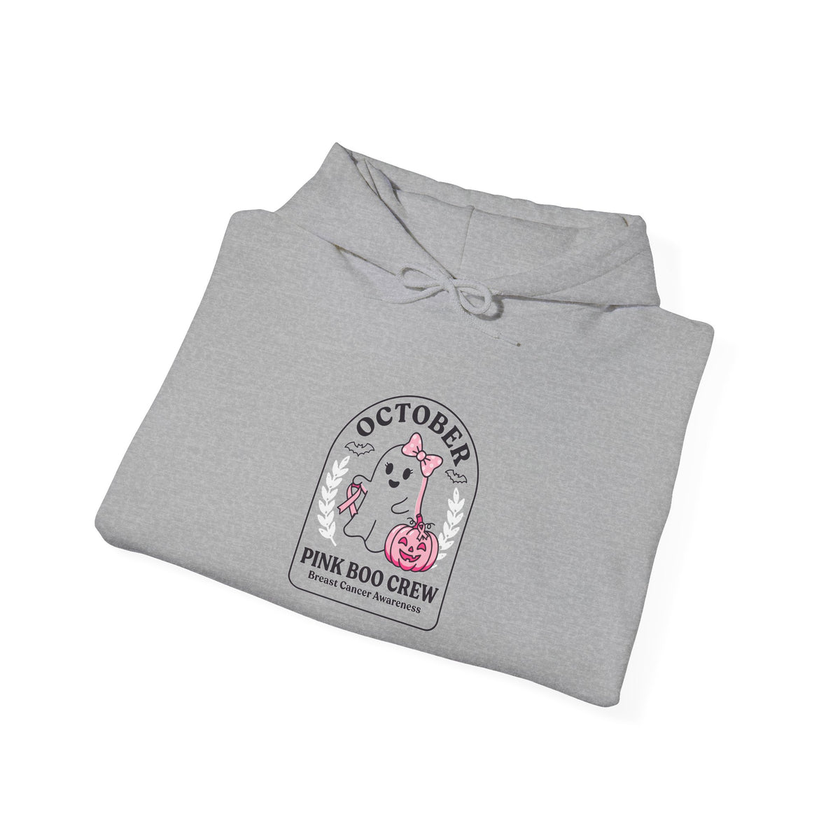 Pink Ribbon October Hoodie | Breast Cancer Awareness, Supportive Crew