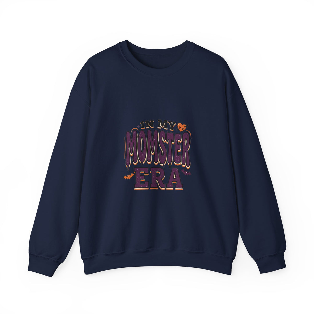 Momster Era Sweatshirt | Halloween mom graphic, purple orange spooky lettering