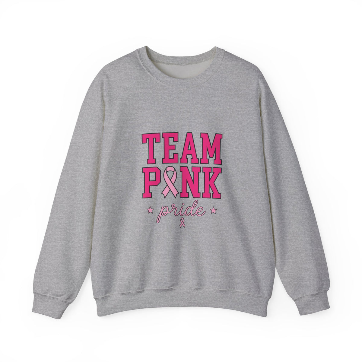 Team Pink ribbon pride Sweatshirt | Breast Cancer Awareness, Pink Support
