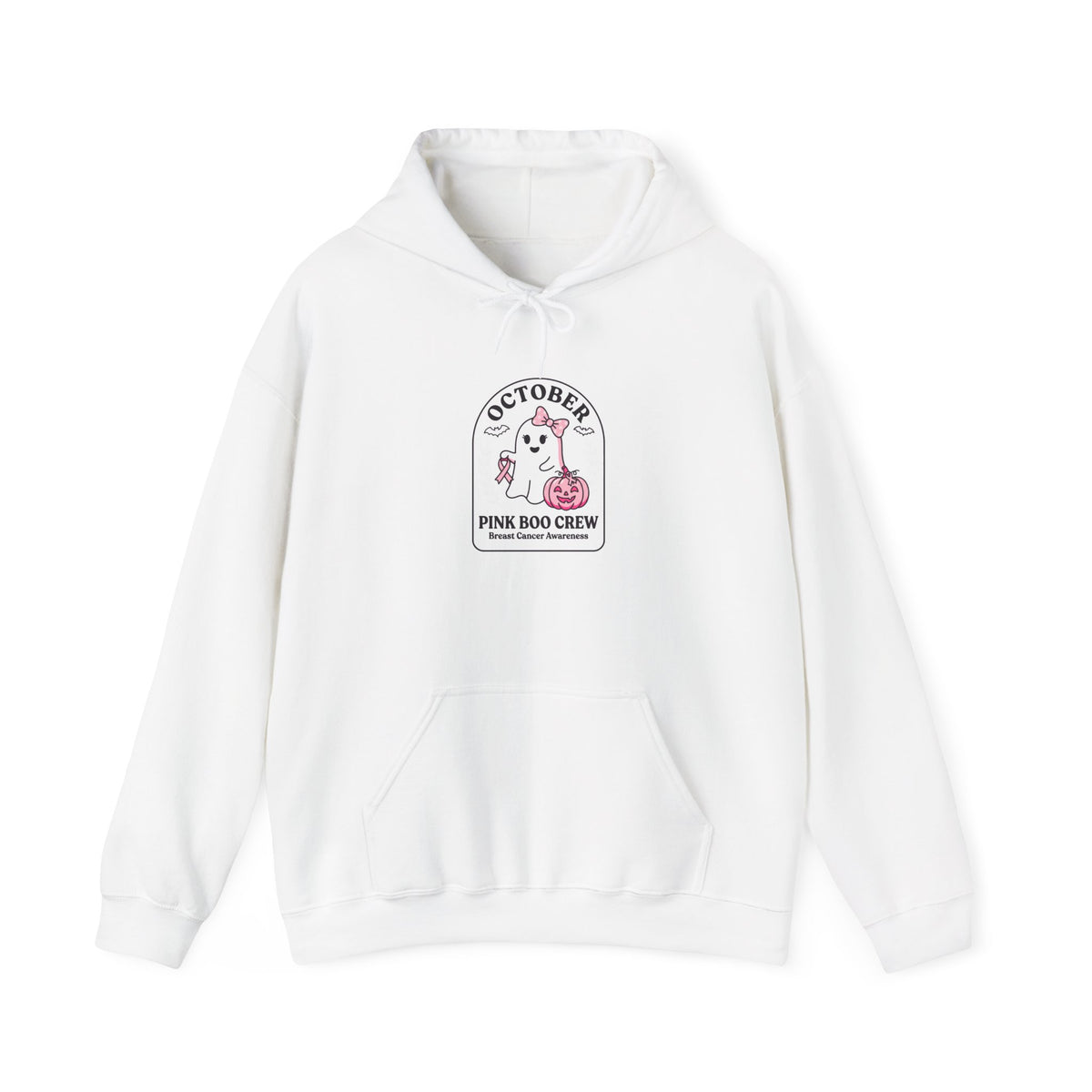 Pink Ribbon October Hoodie | Breast Cancer Awareness, Supportive Crew