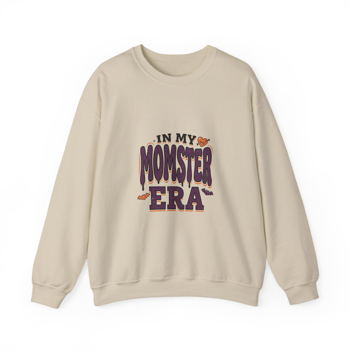 Momster Era Sweatshirt | Halloween mom graphic, purple orange spooky lettering
