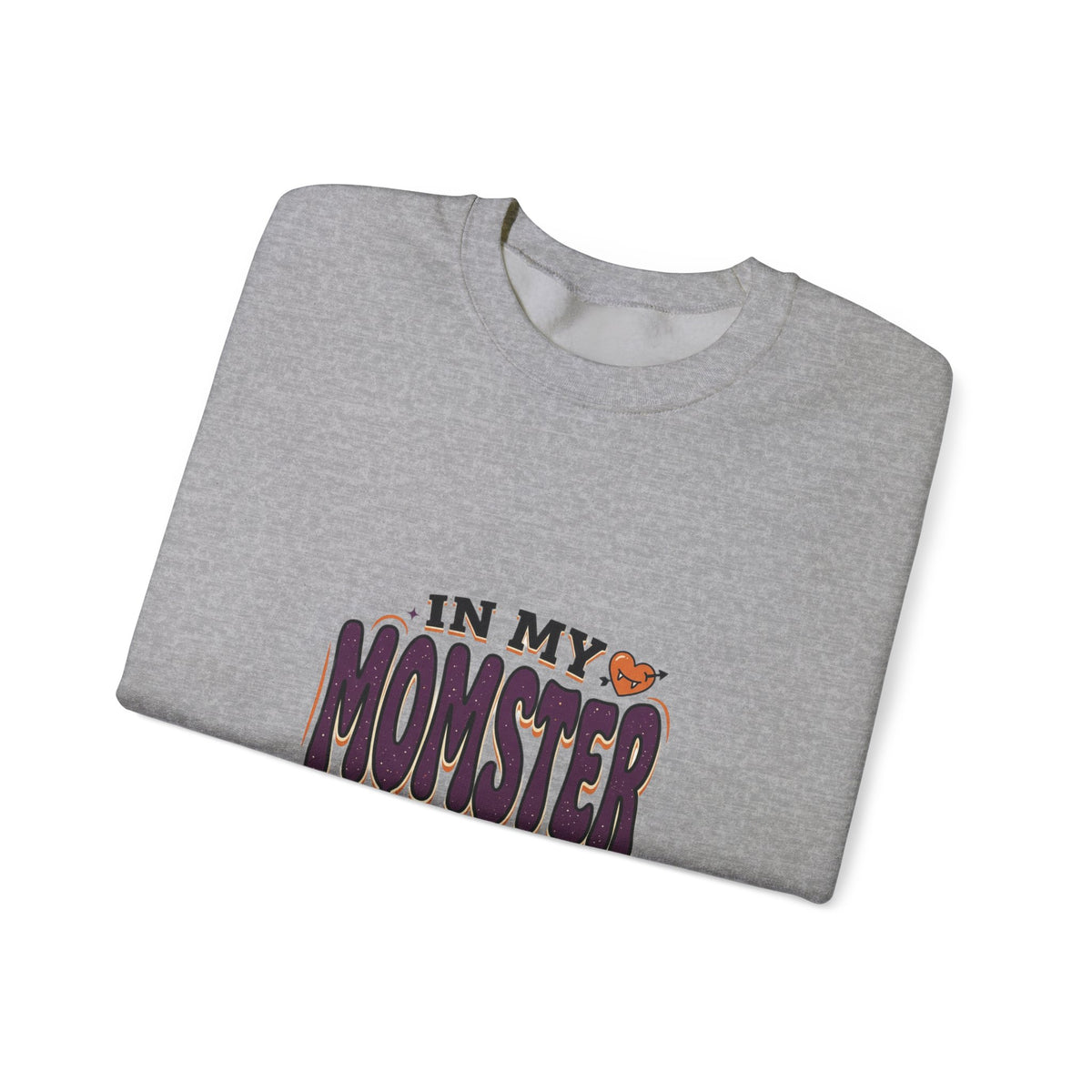 Momster Era Sweatshirt | Halloween mom graphic, purple orange spooky lettering