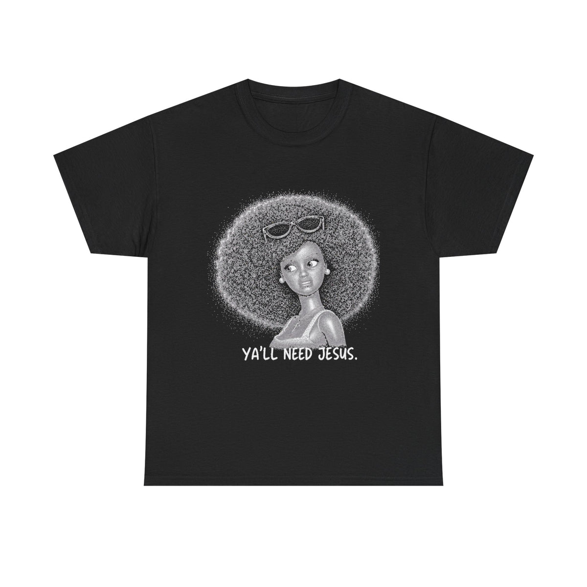 Afro Halo Art Tee — 'You Are My Wings' Graphic T-Shirt