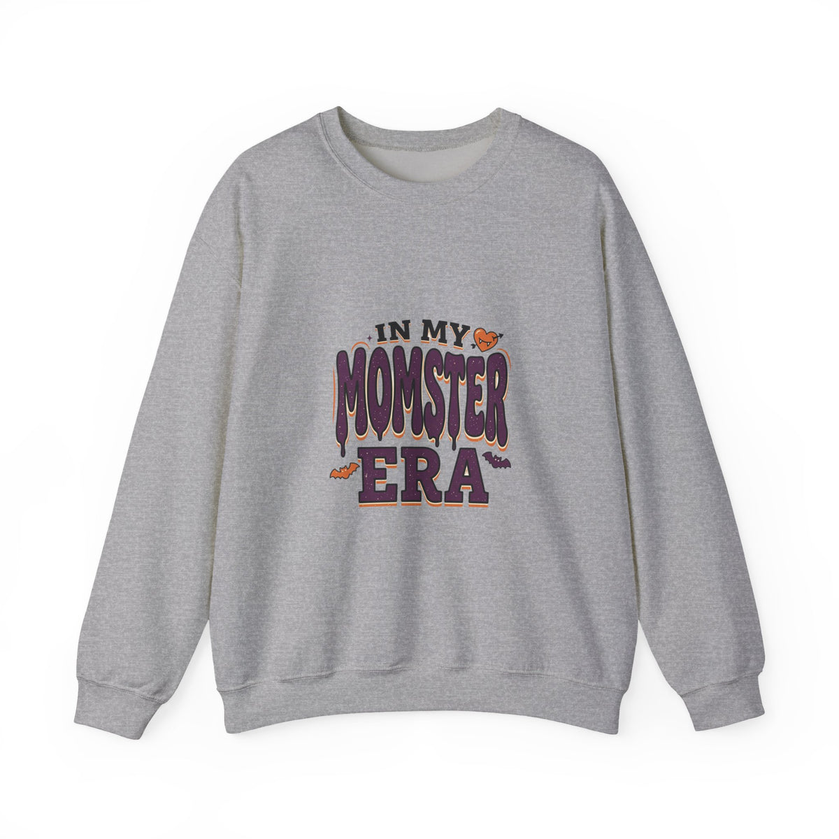 Momster Era Sweatshirt | Halloween mom graphic, purple orange spooky lettering