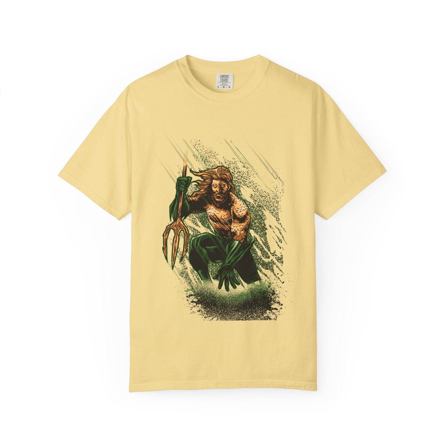 Aquaman Graphic T-Shirt — Vintage Surfing Trident Design