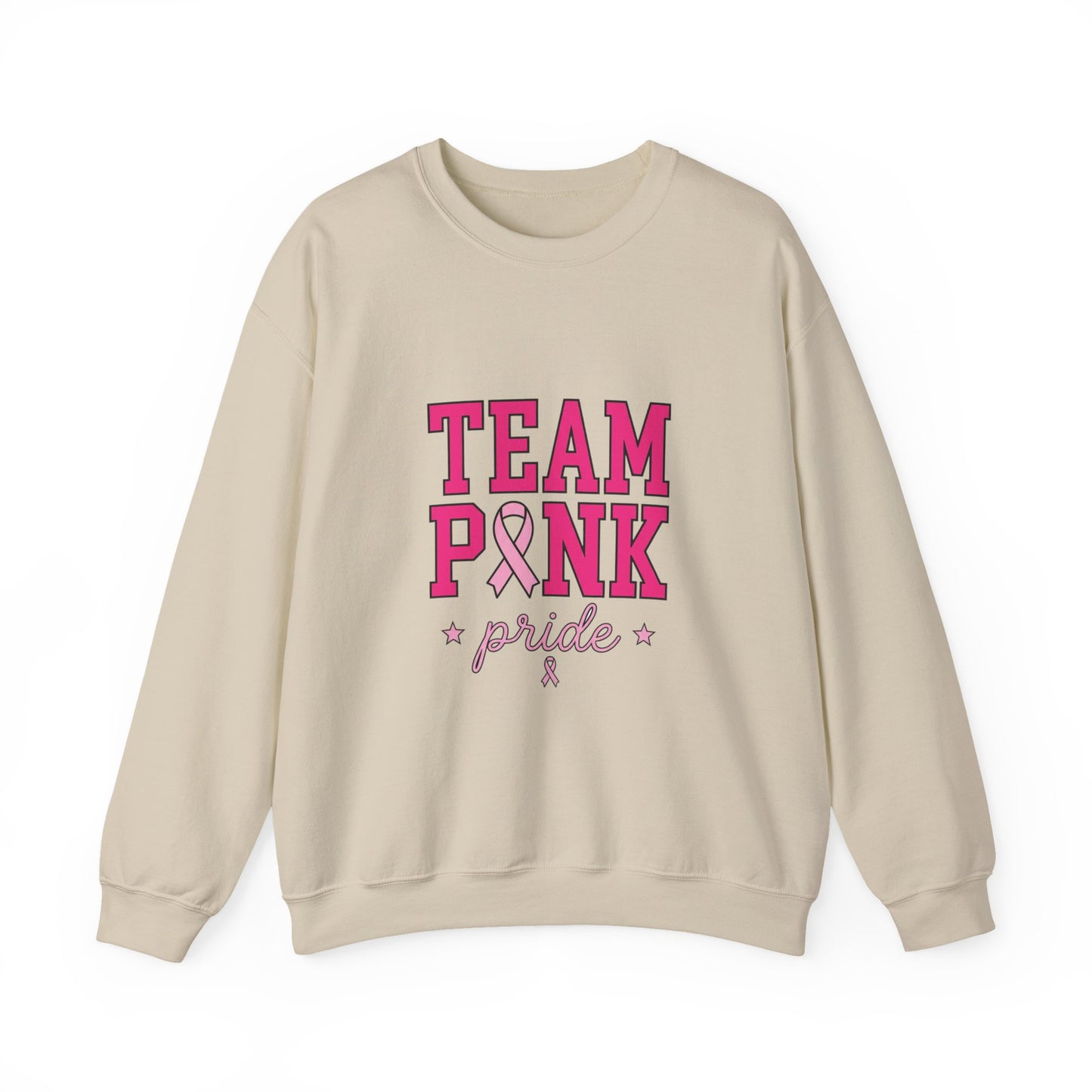 Team Pink ribbon pride Sweatshirt | Breast Cancer Awareness, Pink Support