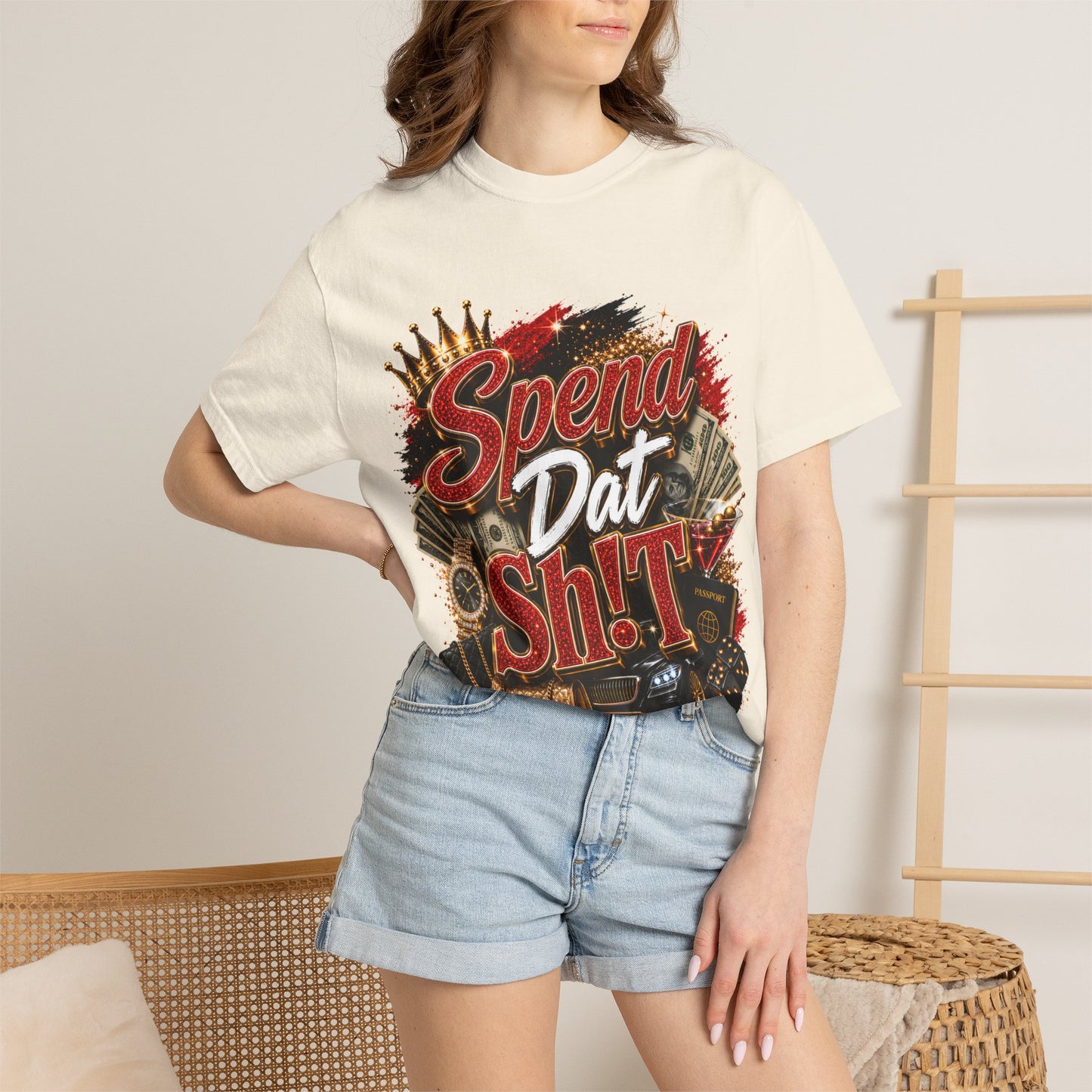 Spend Dat Sh!t T-Shirt — Bold Graphic Tee for Hustlers & Nightlife