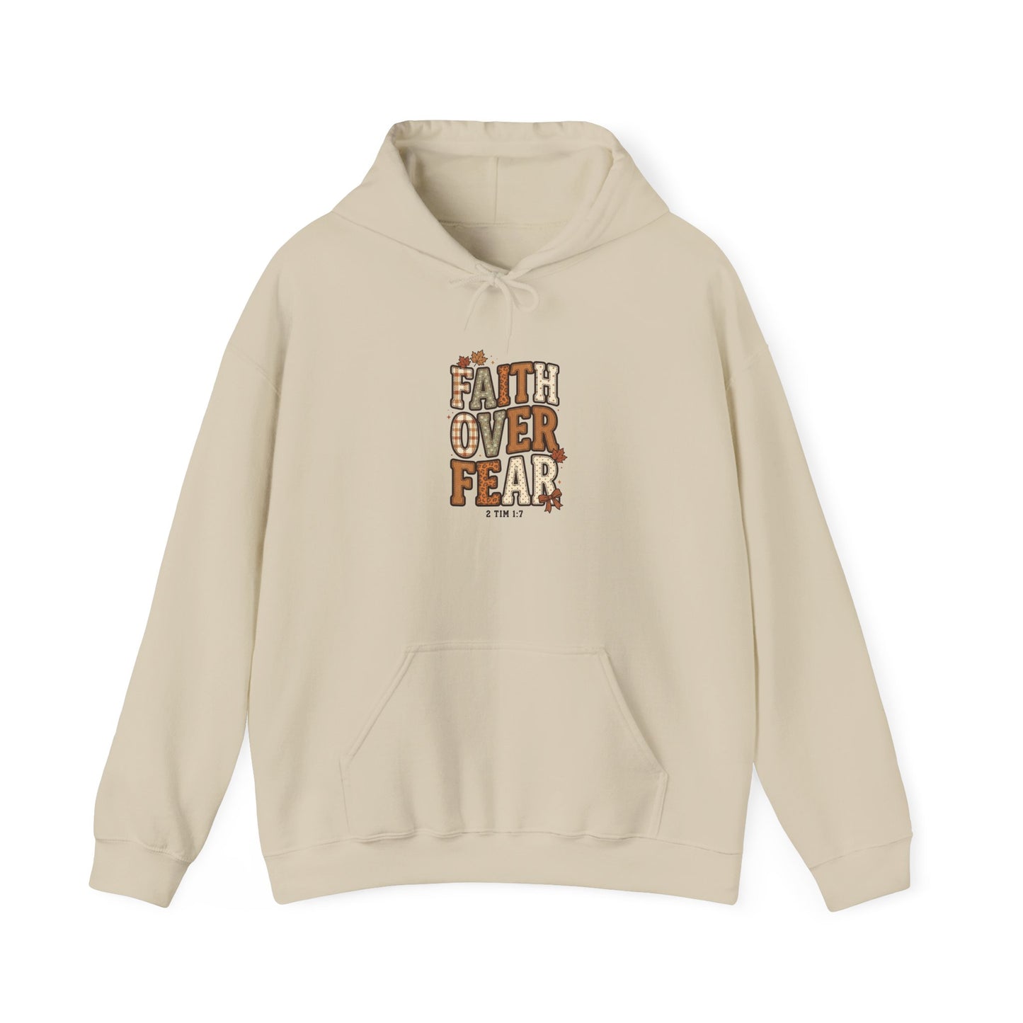 Faith Over Fear Hoodie | Christian Autumn, Fall Leaves Sweatshirt