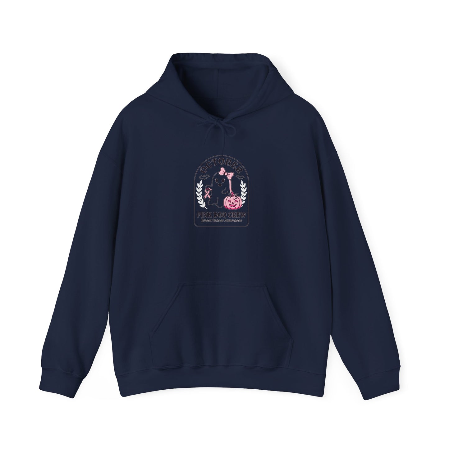 Pink Ribbon October Hoodie | Breast Cancer Awareness, Supportive Crew