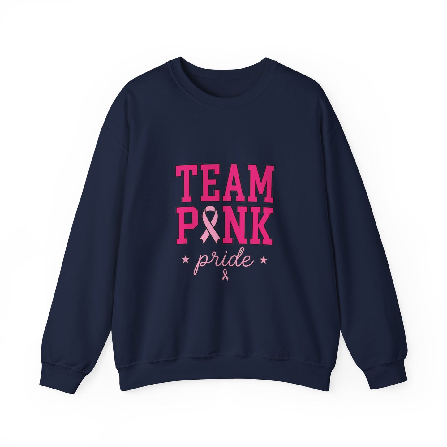 Team Pink ribbon pride Sweatshirt | Breast Cancer Awareness, Pink Support