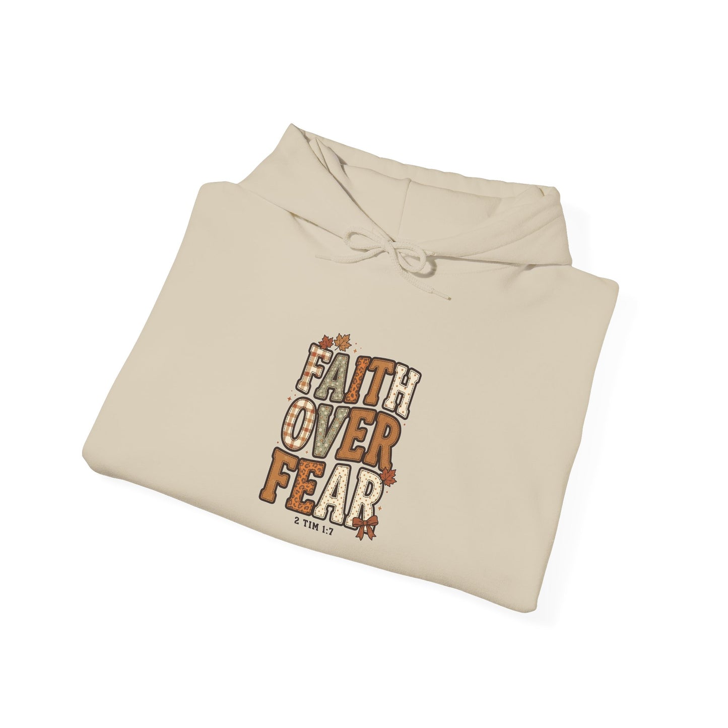 Faith Over Fear Hoodie | Christian Autumn, Fall Leaves Sweatshirt
