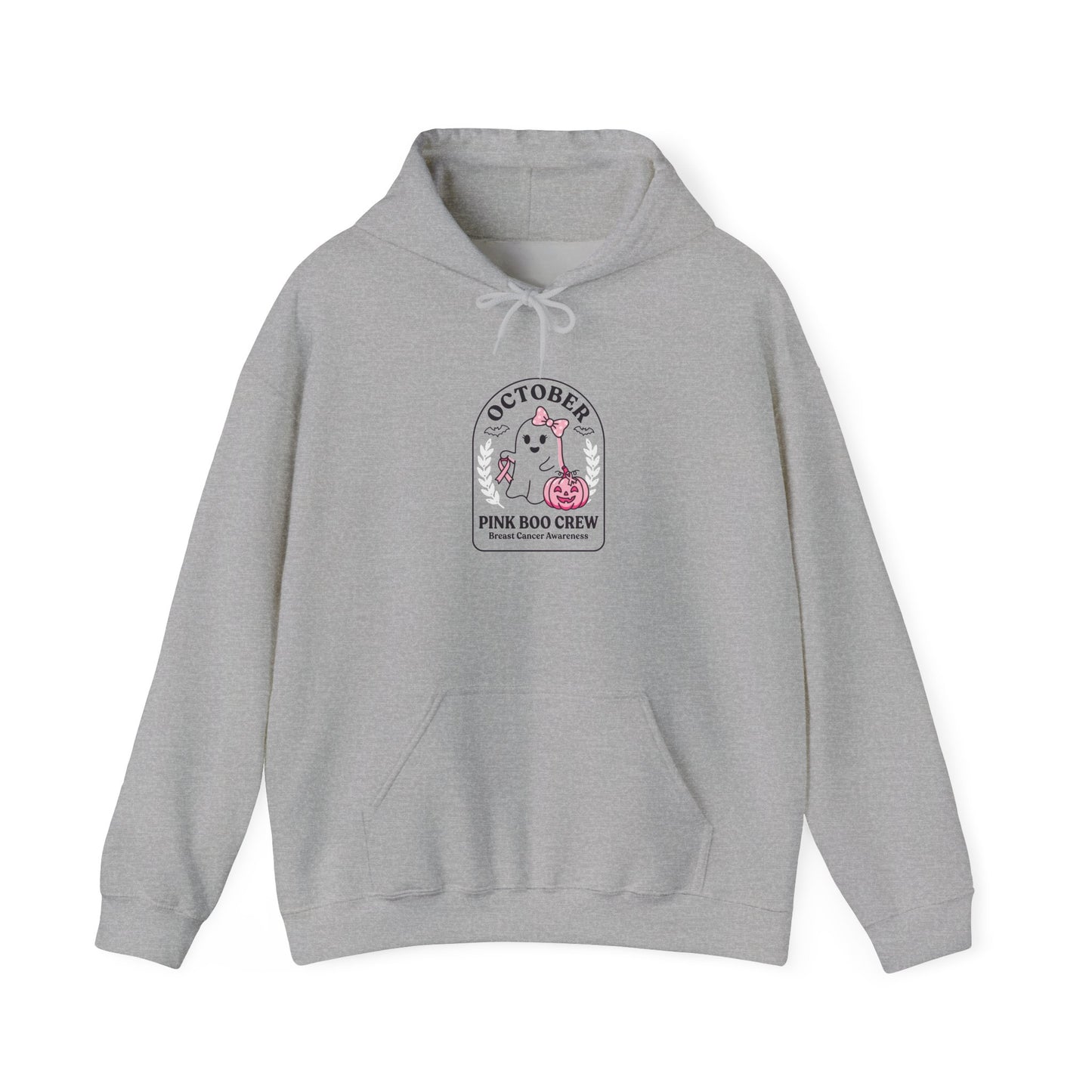 Pink Ribbon October Hoodie | Breast Cancer Awareness, Supportive Crew