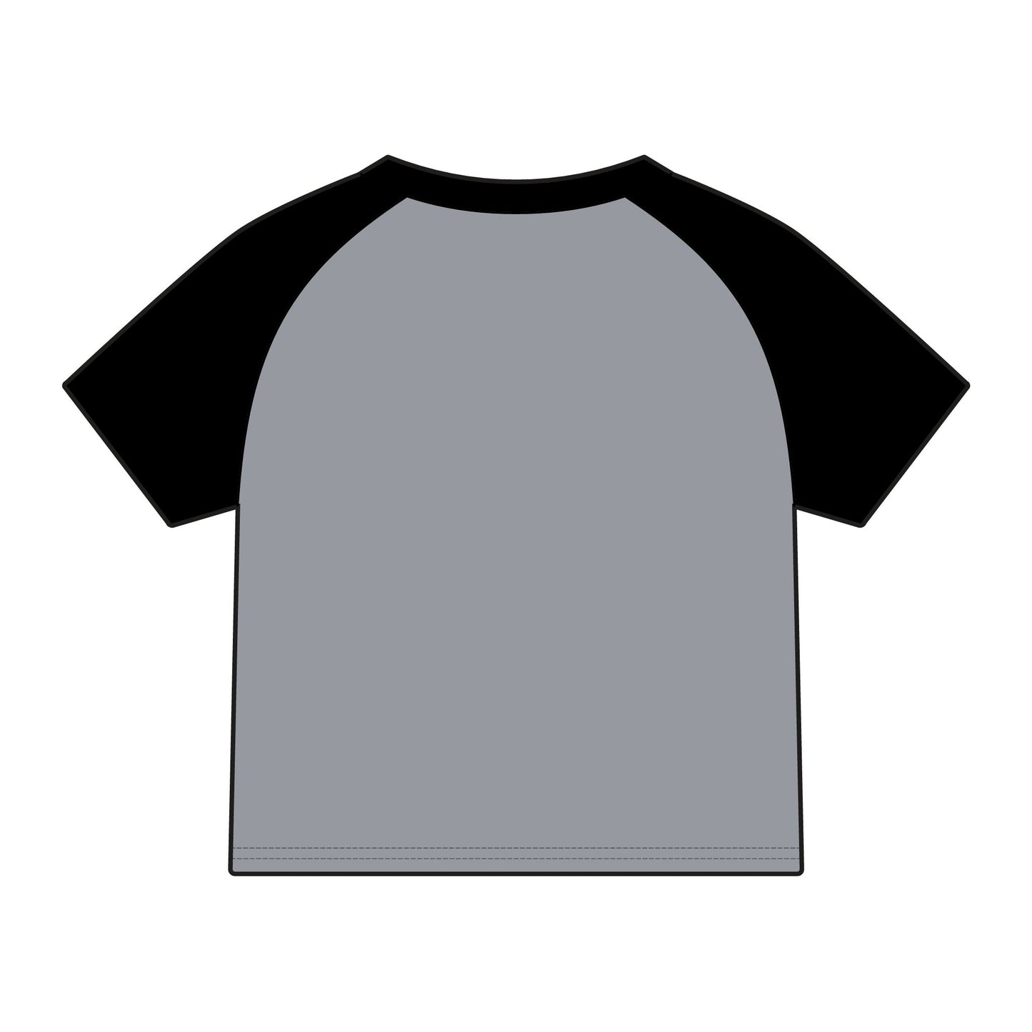 Raglan Baby Tee — "God Don't Play About Me" Embroidered Graphic-Faith