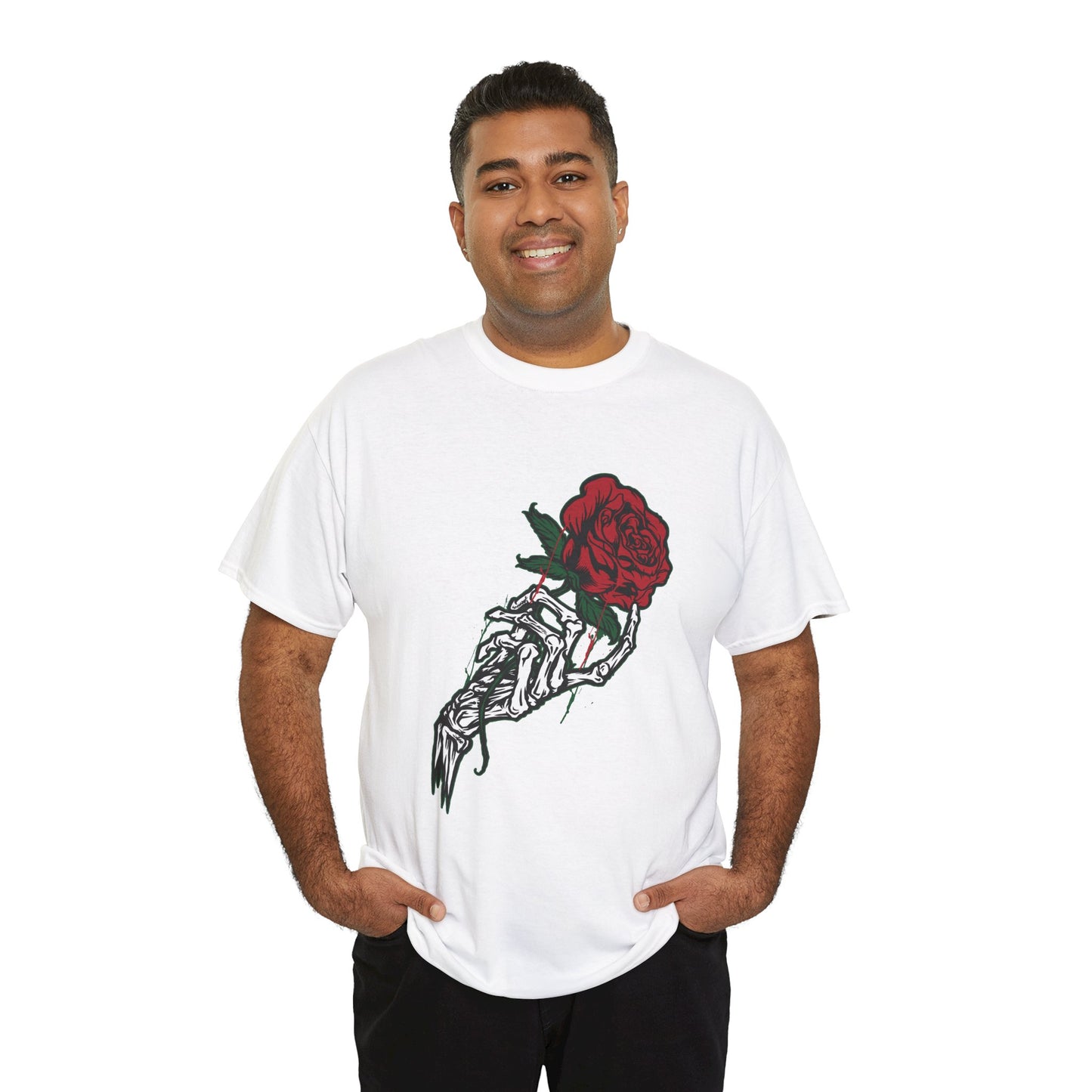 Rose & Skeleton Hand Tee-Alternative