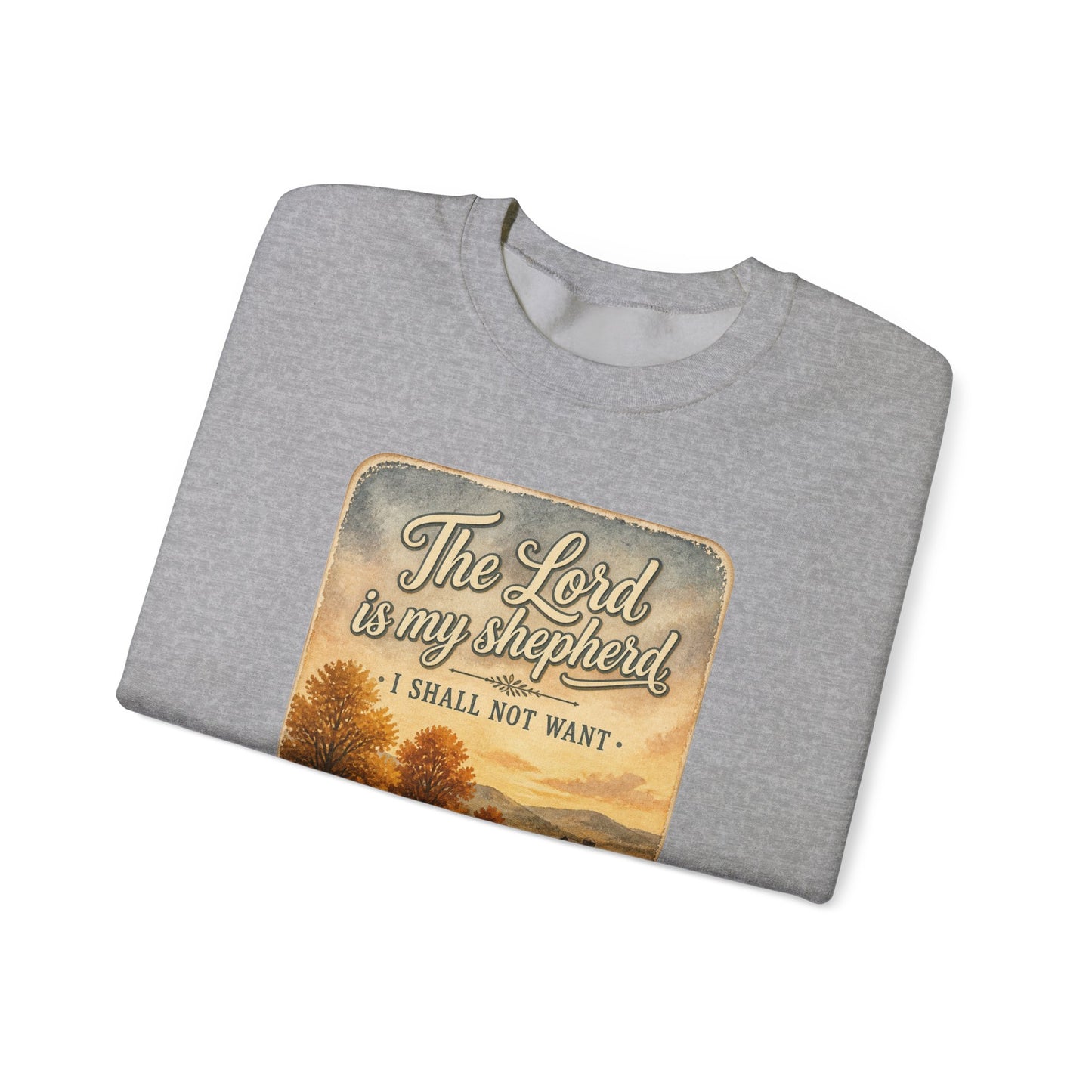 The Lord Is My Shepherd sweatshirt | Christian Autumn, Psalm 23 fall pastoral design