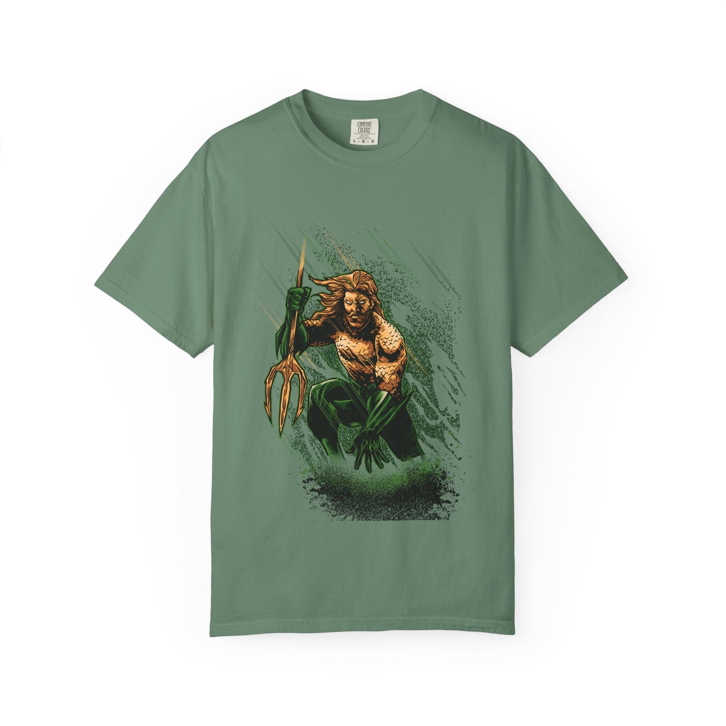 Aquaman Graphic T-Shirt — Vintage Surfing Trident Design