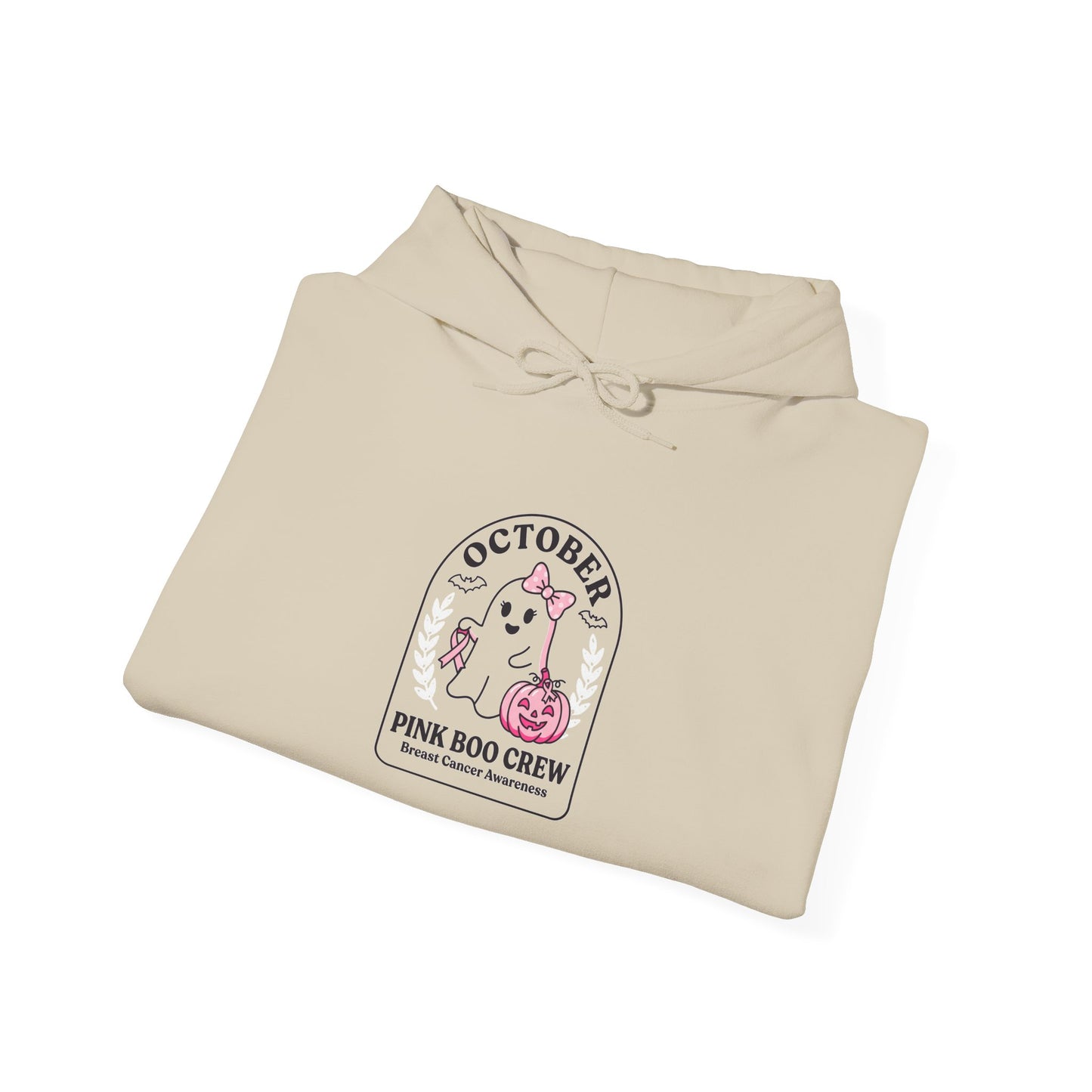 Pink Ribbon October Hoodie | Breast Cancer Awareness, Supportive Crew