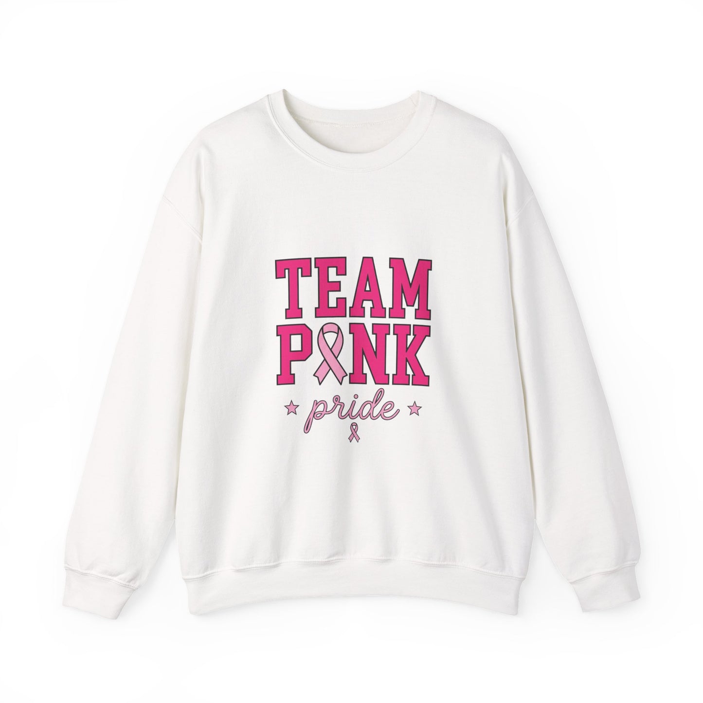 Team Pink ribbon pride Sweatshirt | Breast Cancer Awareness, Pink Support