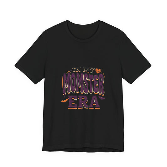 Momster Era Tee | Halloween mom shirt, spooky typography, bats