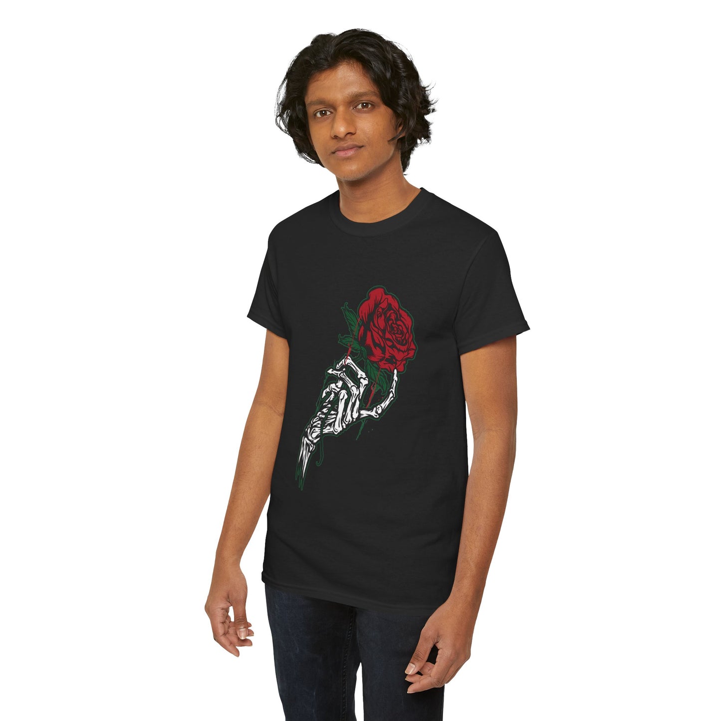 Rose & Skeleton Hand Tee-Alternative