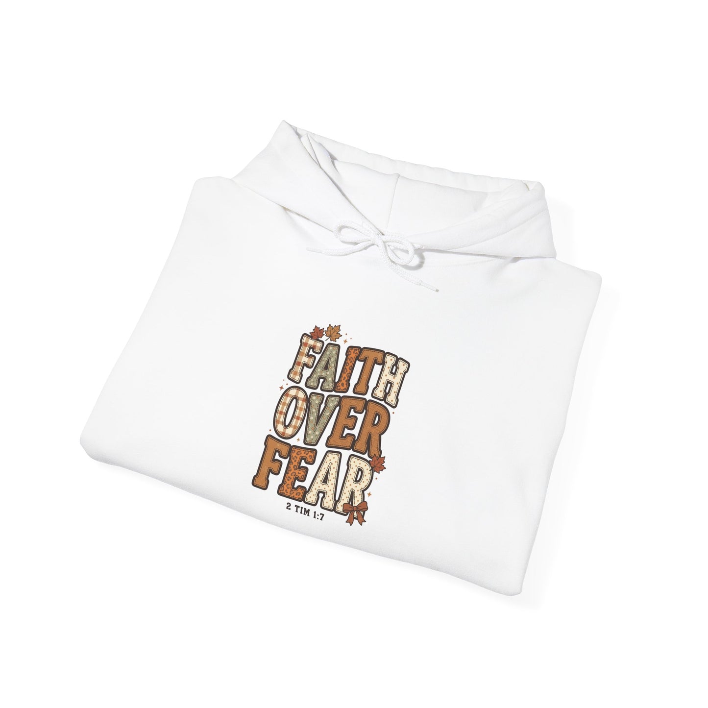 Faith Over Fear Hoodie | Christian Autumn, Fall Leaves Sweatshirt