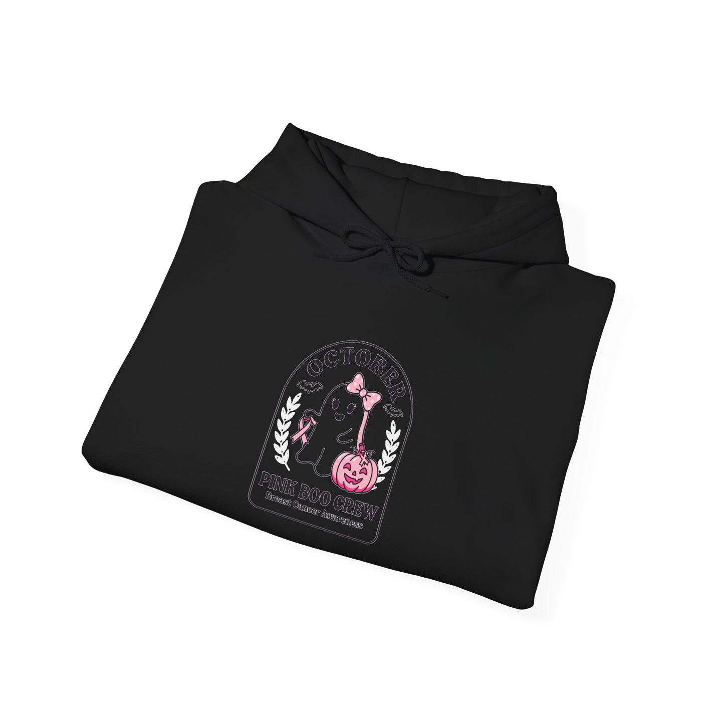 Pink Ribbon October Hoodie | Breast Cancer Awareness, Supportive Crew