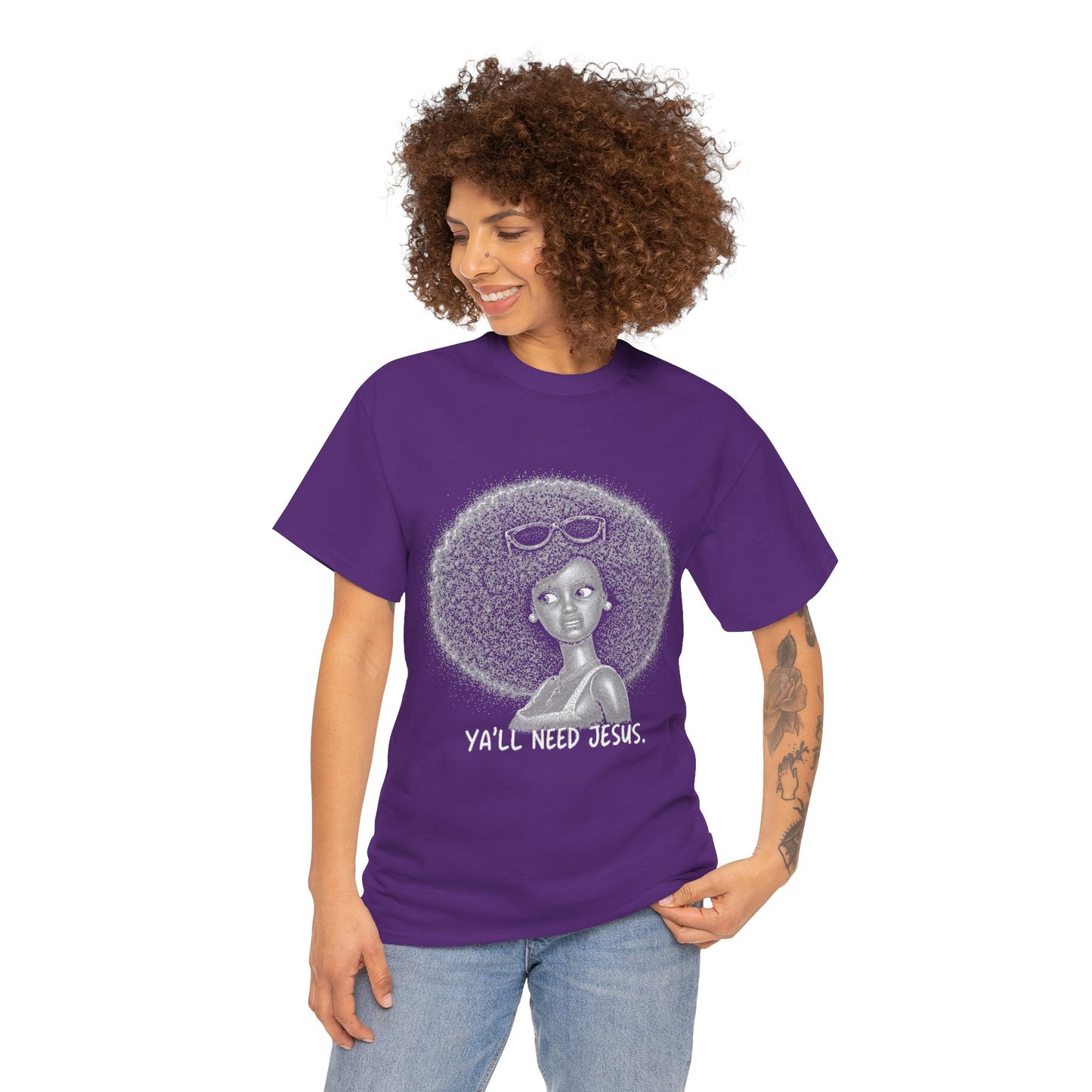 Afro Halo Art Tee — 'You Are My Wings' Graphic T-Shirt