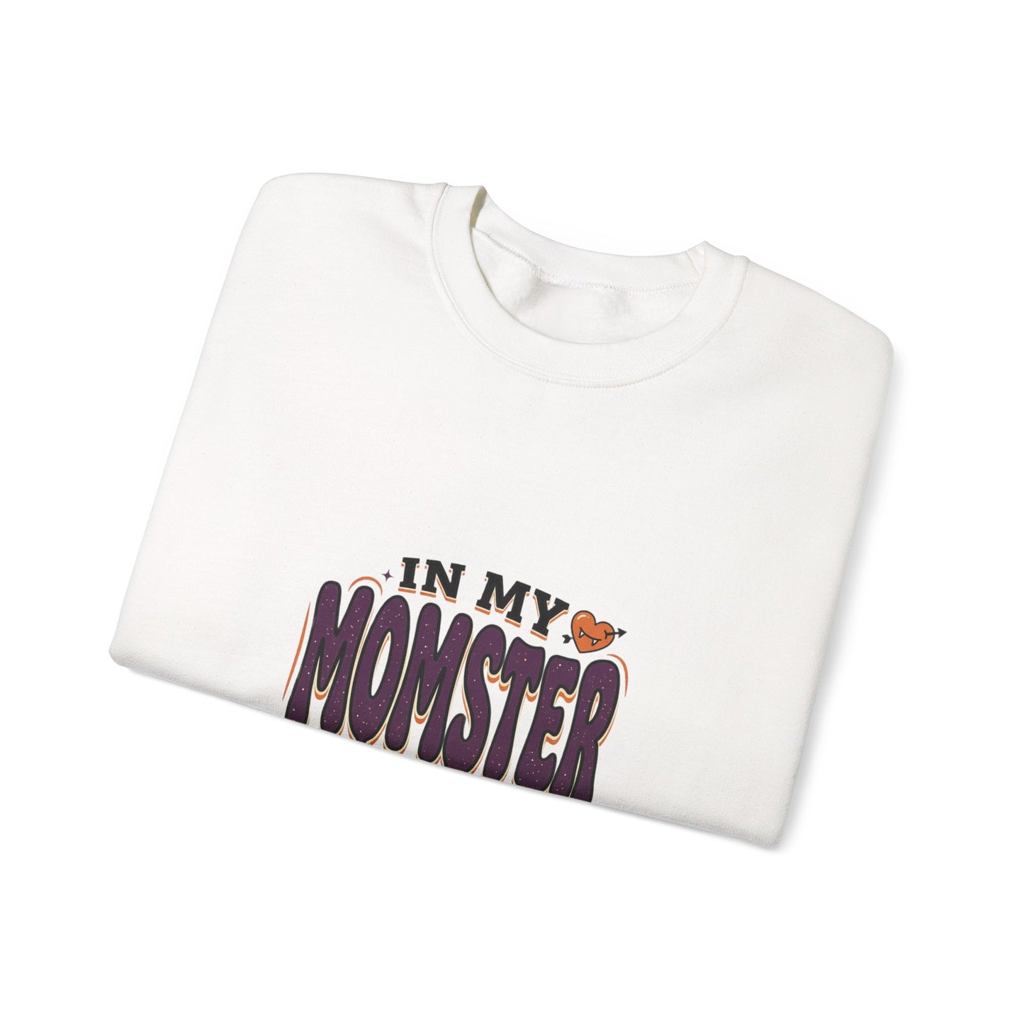 Momster Era Sweatshirt | Halloween mom graphic, purple orange spooky lettering
