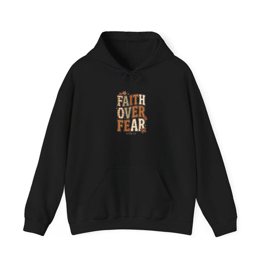 Faith Over Fear Hoodie | Christian Autumn, Fall Leaves Sweatshirt