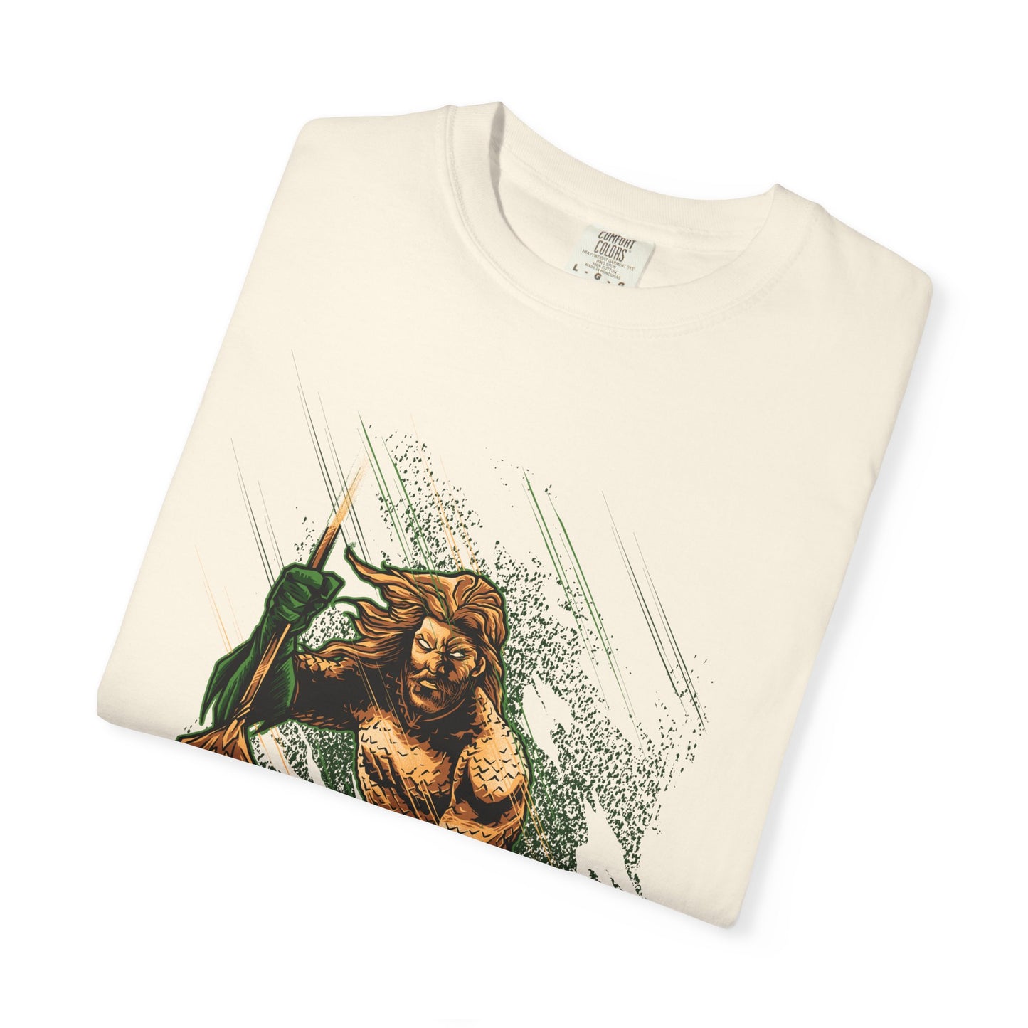 Aquaman Graphic T-Shirt — Vintage Surfing Trident Design