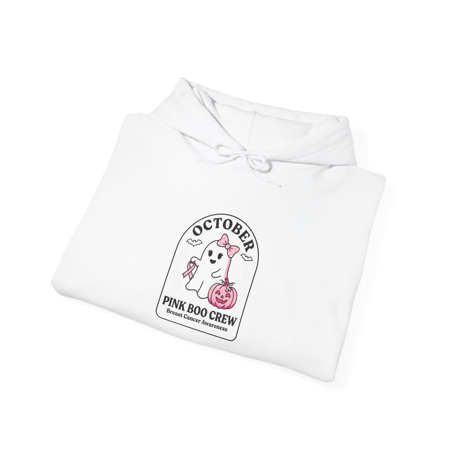 Pink Ribbon October Hoodie | Breast Cancer Awareness, Supportive Crew