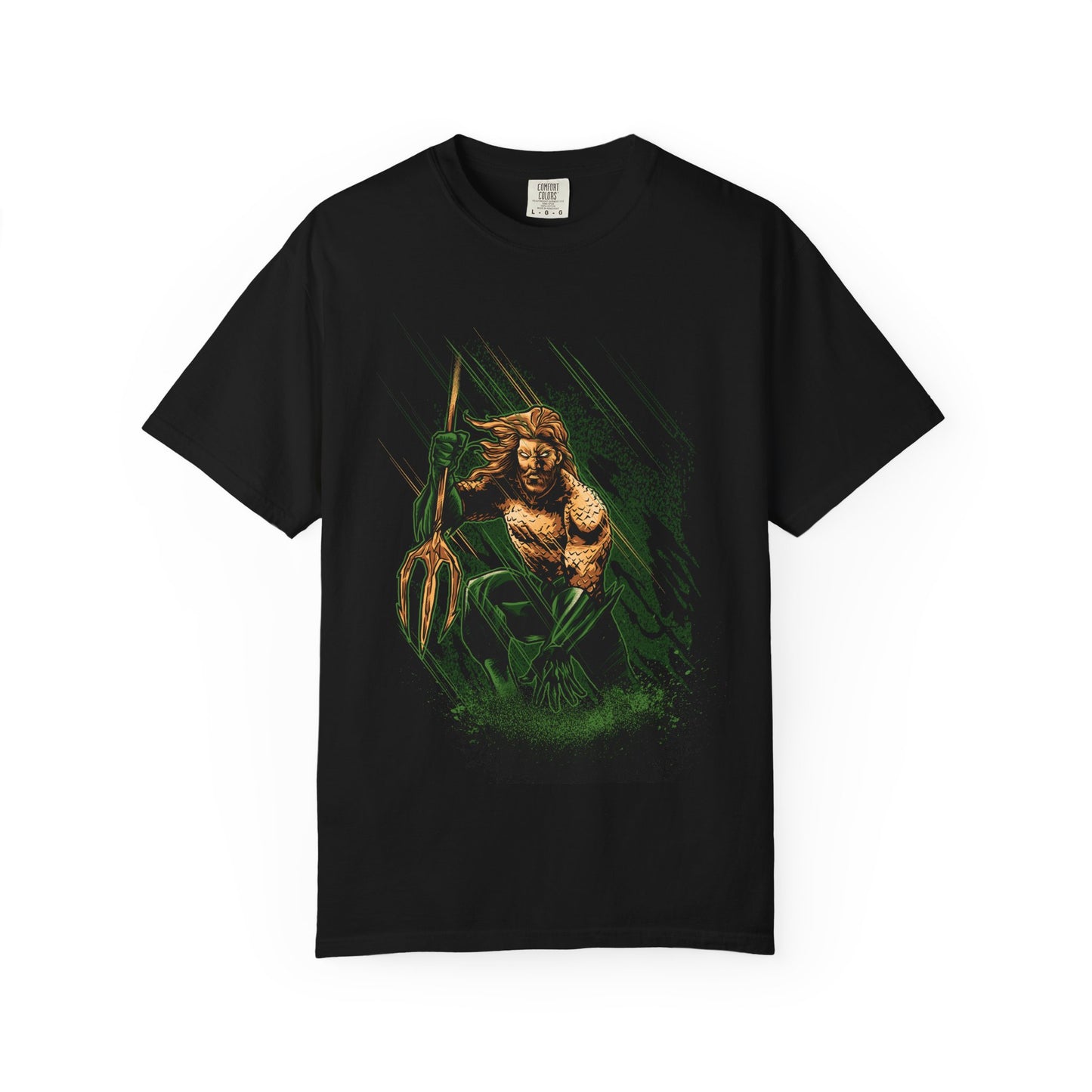 Aquaman Graphic T-Shirt — Vintage Surfing Trident Design