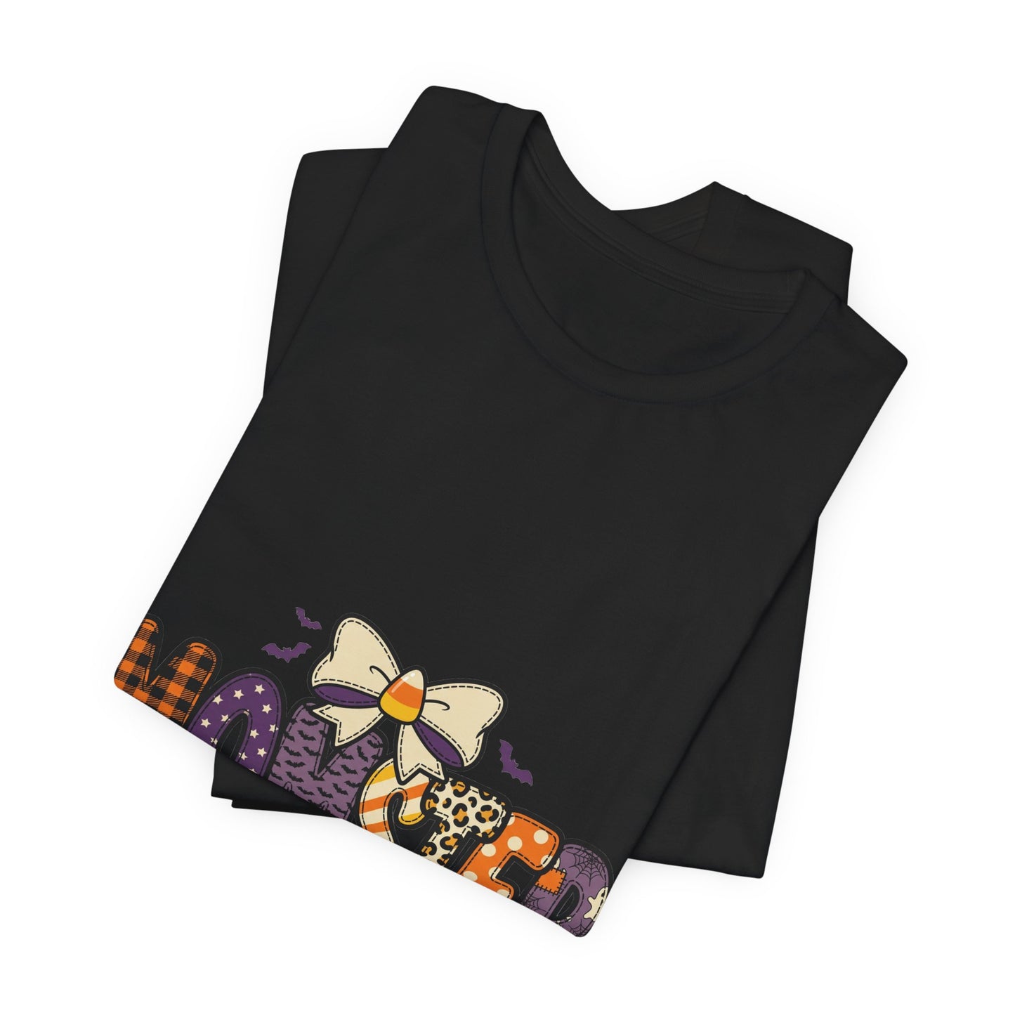 Momster Halloween Tee | Momster Graphic T-Shirt, Purple Orange Spooky Fonts