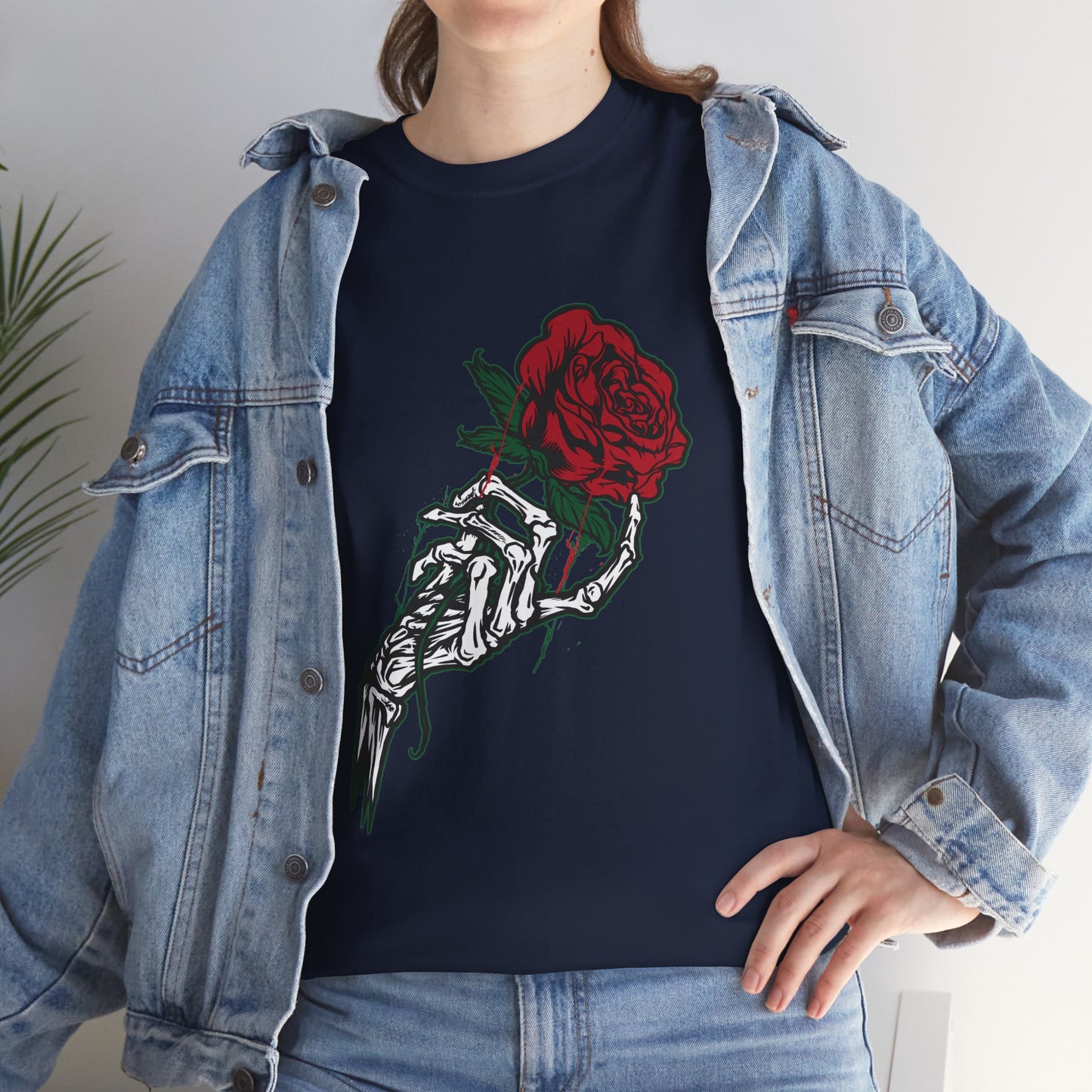 Rose & Skeleton Hand Tee-Alternative