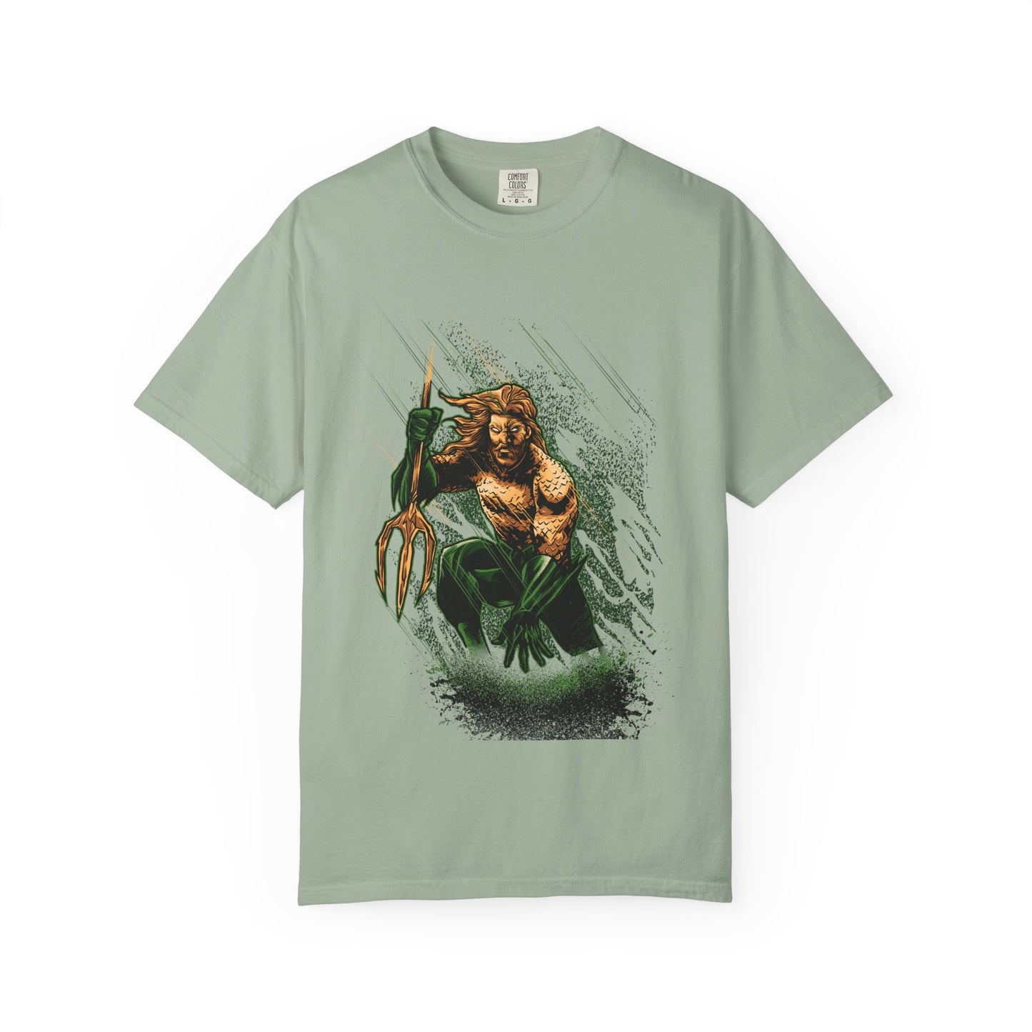 Aquaman Graphic T-Shirt — Vintage Surfing Trident Design