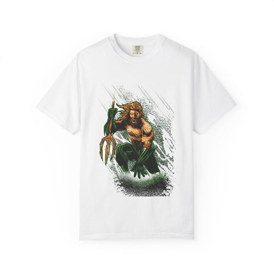 Aquaman Graphic T-Shirt — Vintage Surfing Trident Design